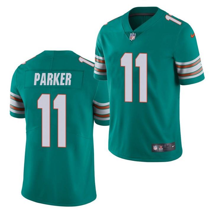 Men Miami Dolphins #11 DeVante Parker Nike Green Vapor Limited NFL Jersey->miami dolphins->NFL Jersey